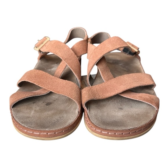 Chaco Wayfarer Leather Buckle Comfort Sandals in Suede Clay Women’s 10 $120 - Picture 3 of 7
